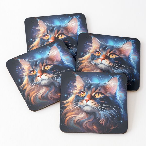 Item preview, Cosmic Watercolour Cat designed and sold by Poison-Potion.