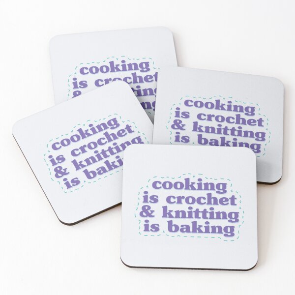 Item preview, Cooking is Crochet & Knitting is Baking designed and sold by SweetLog.