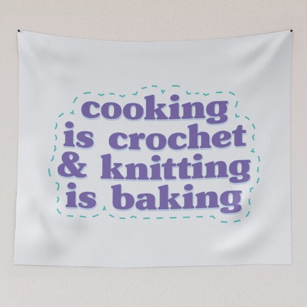 Item preview, Cooking is Crochet & Knitting is Baking designed and sold by SweetLog.