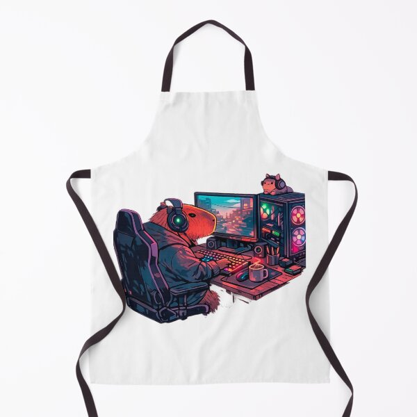 Item preview, Capybara Gamer: Night Setup designed and sold by NextNoob485.