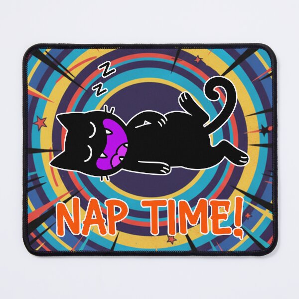 Item preview, Nap Time Sleeping Black Cat Cartoon designed and sold by Taridesign.