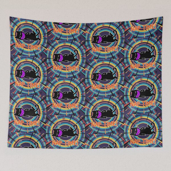 Item preview, Nap Time Sleeping Black Cat Cartoon designed and sold by Taridesign.