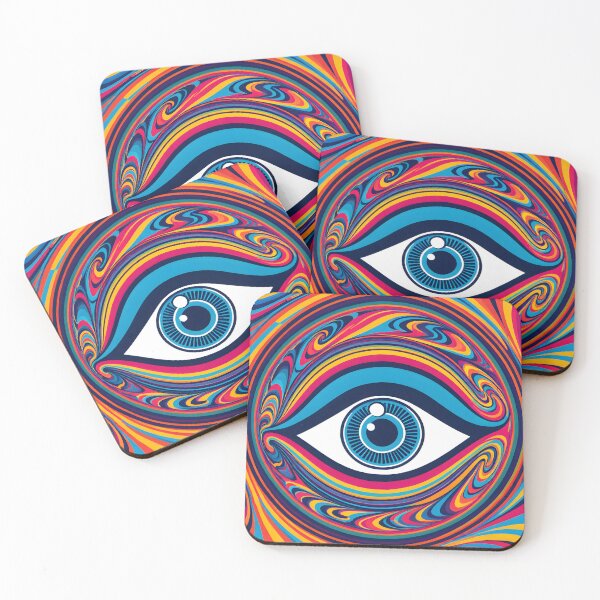 Item preview, The Psychedelic All-Seeing Eye designed and sold by Prism Palette Studio.