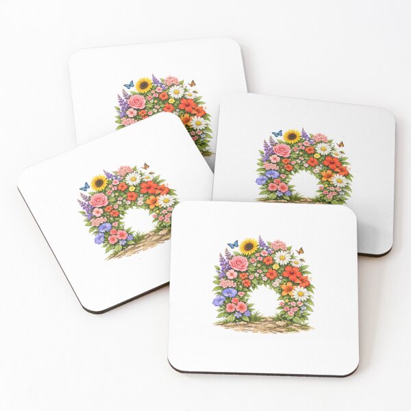 Item preview, Blooming Harmony – Botanical Floral Composition designed and sold by Joyfulfabric.