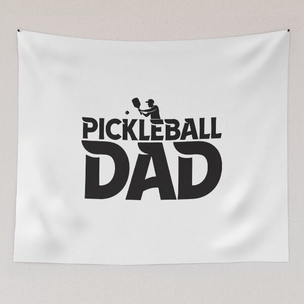 Item preview, Pickleball Dad Swinging Paddle Silhouette Sticker Gift designed and sold by CutRootCo.