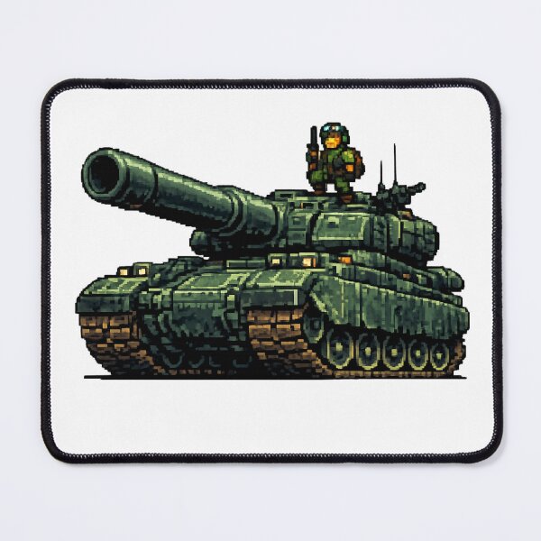 Item preview, Pixelated Battle Tank: Military Might in 8 Bits designed and sold by NextNoob485.