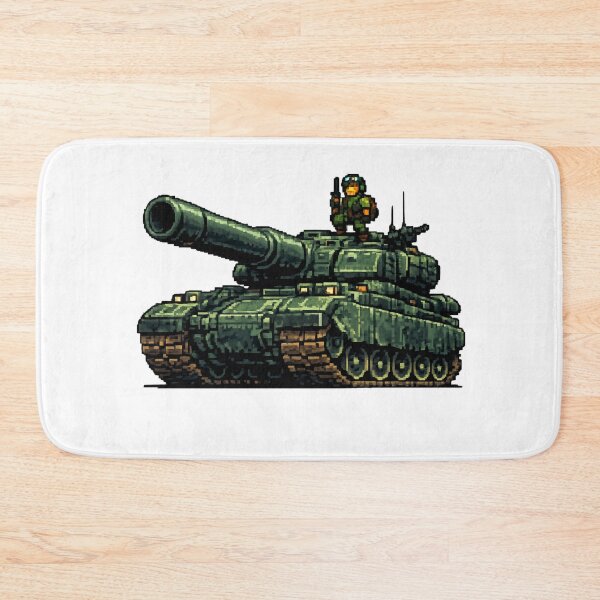 Item preview, Pixelated Battle Tank: Military Might in 8 Bits designed and sold by NextNoob485.