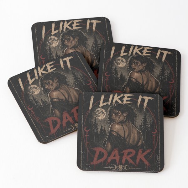 Item preview, I Like It Dark Gothic Horror Aesthetic Final Girl Design designed and sold by Horror Camp.