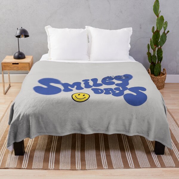 Item preview, Textured Graphic Smiley Days Retro Y2K Smiley Face Aesthetic Streetwear Design designed and sold by UrbanThreadLab.