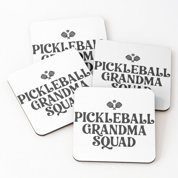 Aperçu de l'œuvre Autocollant rétro mignon Pickleball Grandma Squad Cadeau créée et vendue par CutRootCo.