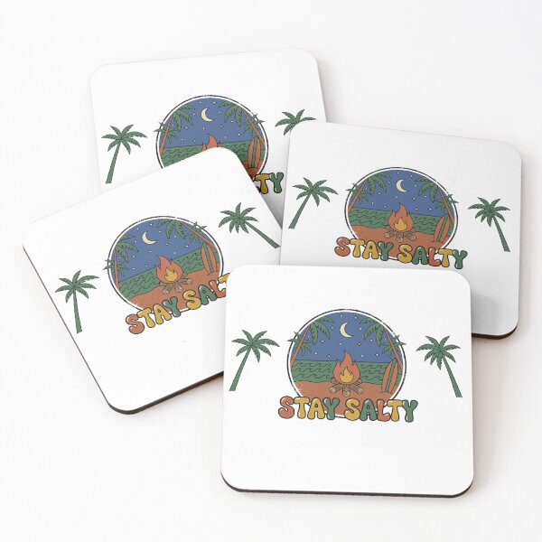 Item preview,  Retro Night Beach Bonfire - Stay Salty designed and sold by The Daily Progress.