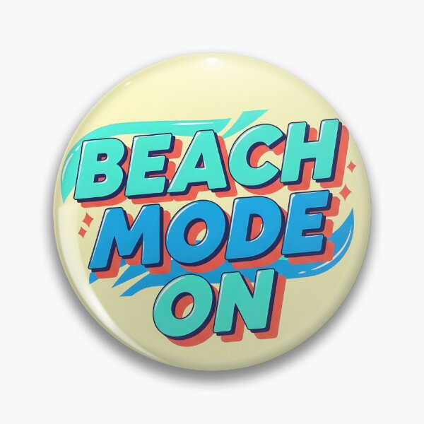 Item preview, Beach Mode On – Fun Summer Typography Design designed and sold by Sea Gem.