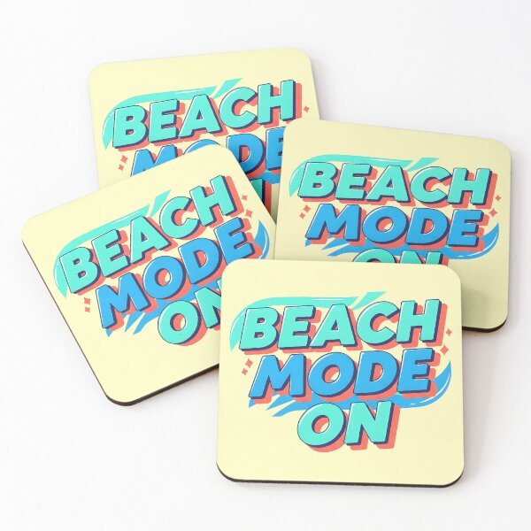 Item preview, Beach Mode On – Fun Summer Typography Design designed and sold by Sea Gem.