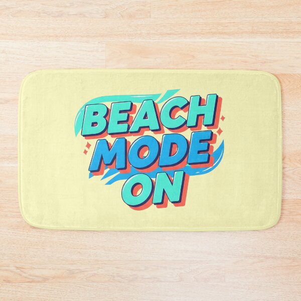 Item preview, Beach Mode On – Fun Summer Typography Design designed and sold by Sea Gem.