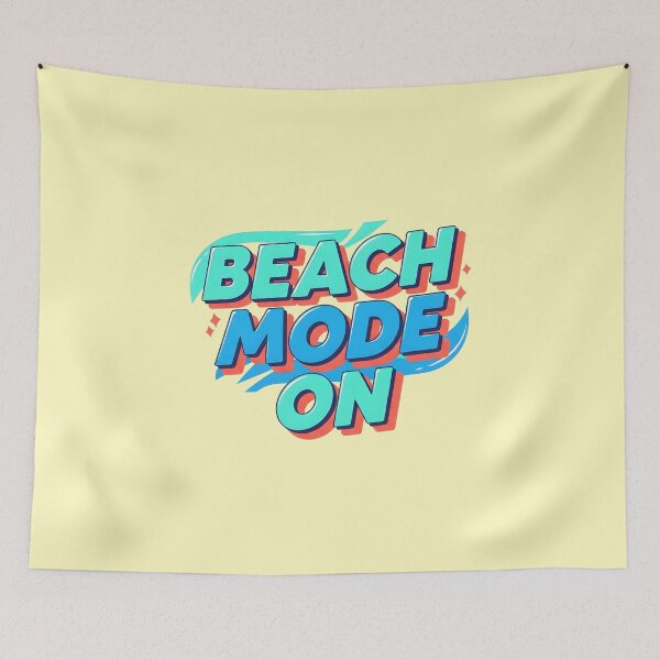 Item preview, Beach Mode On – Fun Summer Typography Design designed and sold by Sea Gem.