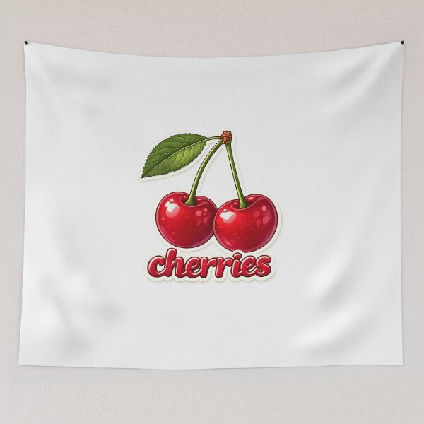 Item preview, Cherries Cartoon Tee designed and sold by Art Dila Studio.