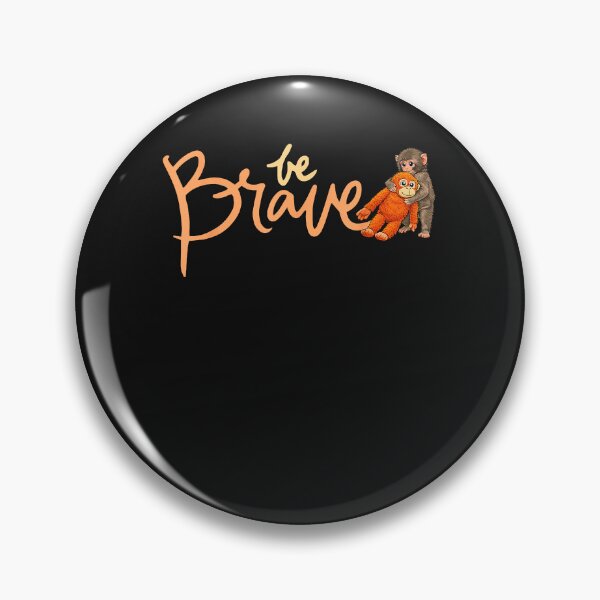 Item preview, Cute Monkeys Hugging with Be Brave Message designed and sold by trucnhieuchan.
