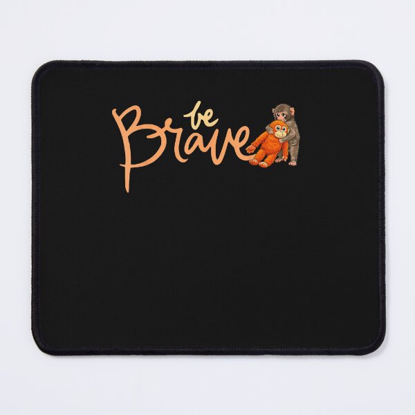 Item preview, Cute Monkeys Hugging with Be Brave Message designed and sold by trucnhieuchan.