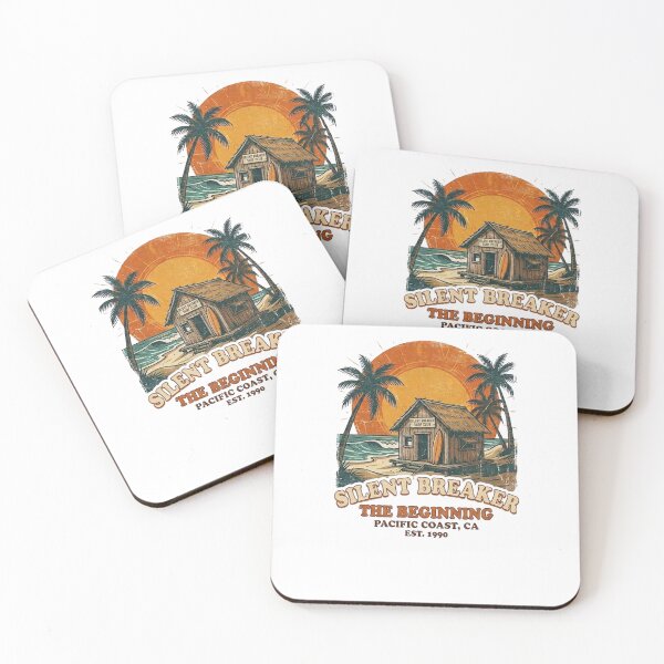 Item preview,  Silent Breaker Surf Club - The Beginning 1990 ​Vintage Pacific Coast CA Surf Shack designed and sold by The Daily Progress.