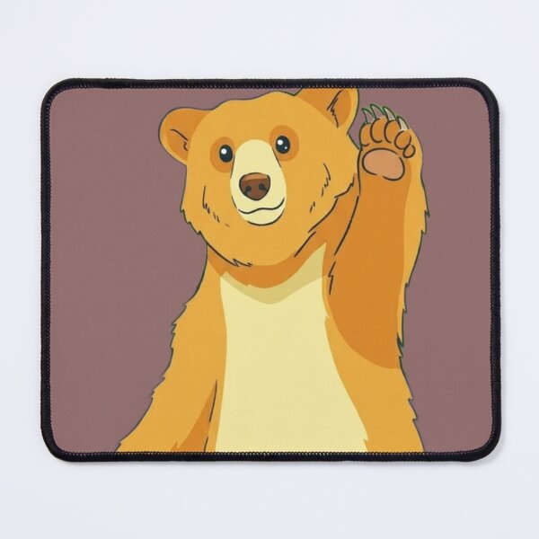 Item preview, Friendly Waving Bear Cartoon – Vibrant Jungle Greeting Illustration designed and sold by BLUESKY11a.