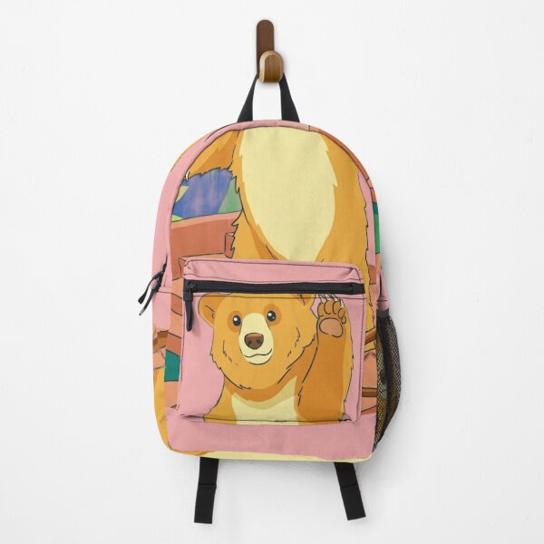 Item preview, Friendly Waving Bear Cartoon – Vibrant Jungle Greeting Illustration designed and sold by BLUESKY11a.
