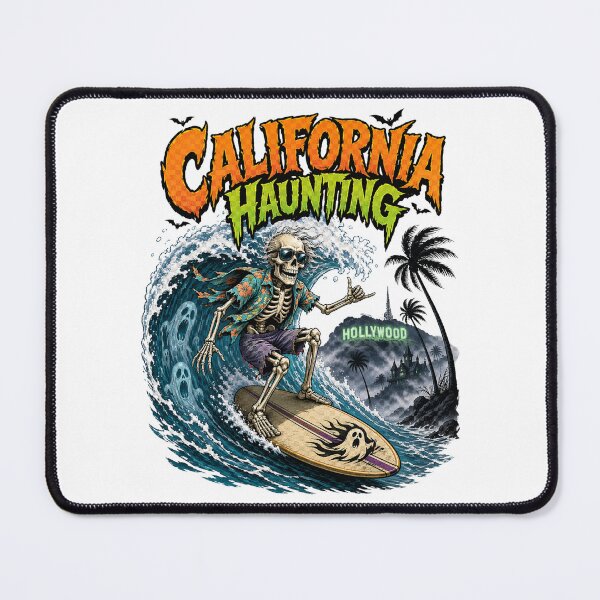 Item preview, California Haunting Skeleton Surfer Horror Comedy designed and sold by Sonic Nova Studios.