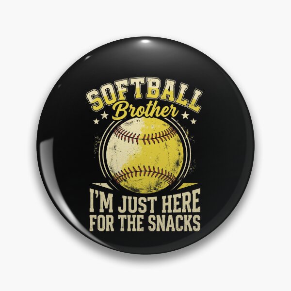 Item preview, Softball Brother I'm Just Here For The Snacks Family Sports Fan designed and sold by SofenArt.