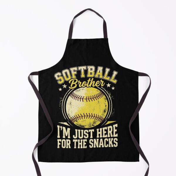 Item preview, Softball Brother I'm Just Here For The Snacks Family Sports Fan designed and sold by SofenArt.