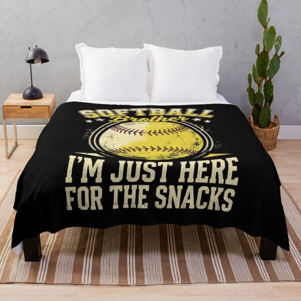 Item preview, Softball Brother I'm Just Here For The Snacks Family Sports Fan designed and sold by SofenArt.