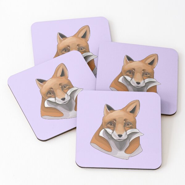 Item preview, Curious Painted Fox designed and sold by FebruaryBloom.