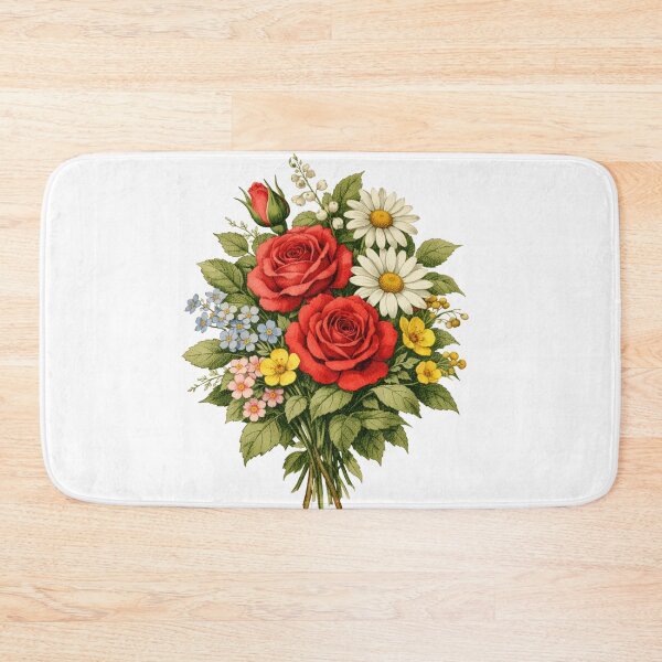 Item preview, Vintage Floral Bouquet – Classic Botanical Elegance designed and sold by Joyfulfabric.