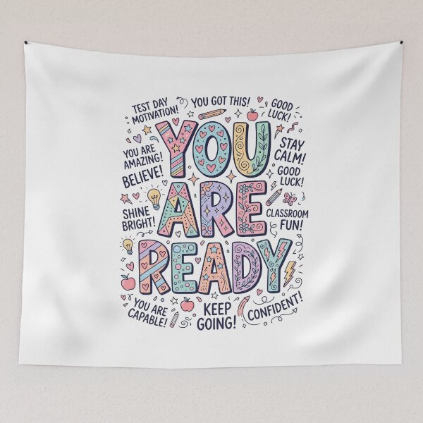 Item preview, You Are Ready Student Motivation Test Day Encouragement Good Luck designed and sold by SofenArt.