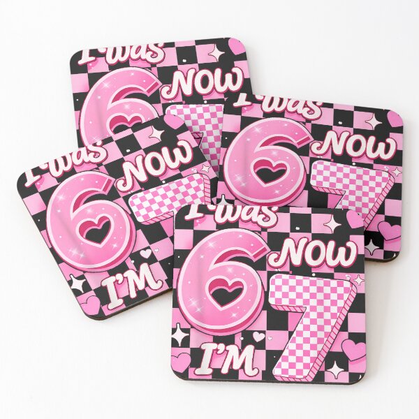 Item preview, From Six to Seven Birthday Girl Celebration Pink designed and sold by trucnhieuchan.