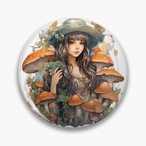 Item preview, Cute Spring Mushroom Sprite designed and sold by Poison-Potion.