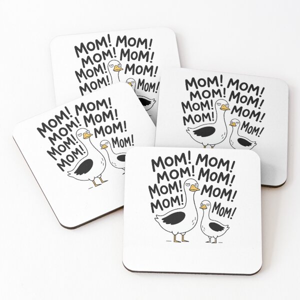 Aperçu de l'œuvre Maman ! Maman ! Maman ! Maman ! Maman ! Maman ! Maman ! Maman ! Maman ! Maman ! Drôle d'oie Mère Parent créée et vendue par SofenArt.