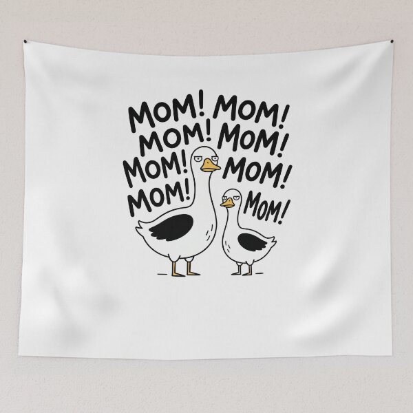 Item preview, Mom! Mom! Mom! Mom! Mom! Mom! Mom! Mom! Funny Goose Mother Parent designed and sold by SofenArt.