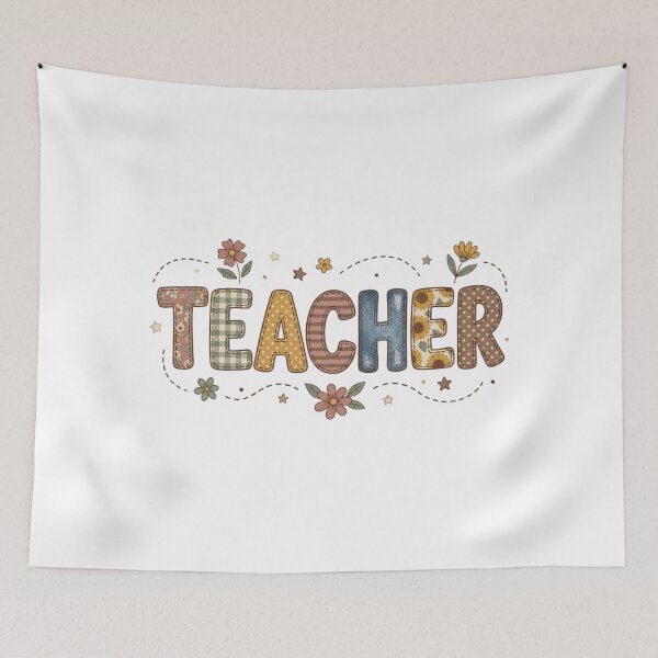 Item preview, Floral Boho Teacher Botanical Wildflower designed and sold by ShopVelona.