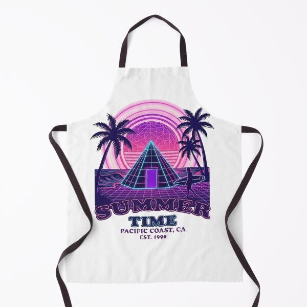 Item preview, Retro Summer Time Neon Pyramid Beach designed and sold by The Daily Progress.