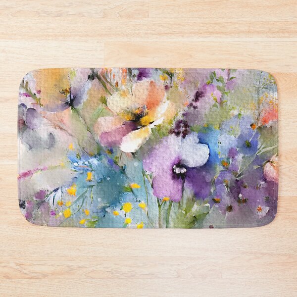 Item preview, Pastel Watercolor-Style Wildflowers Impressionist-Inspired Digital Art designed and sold by DEC02.