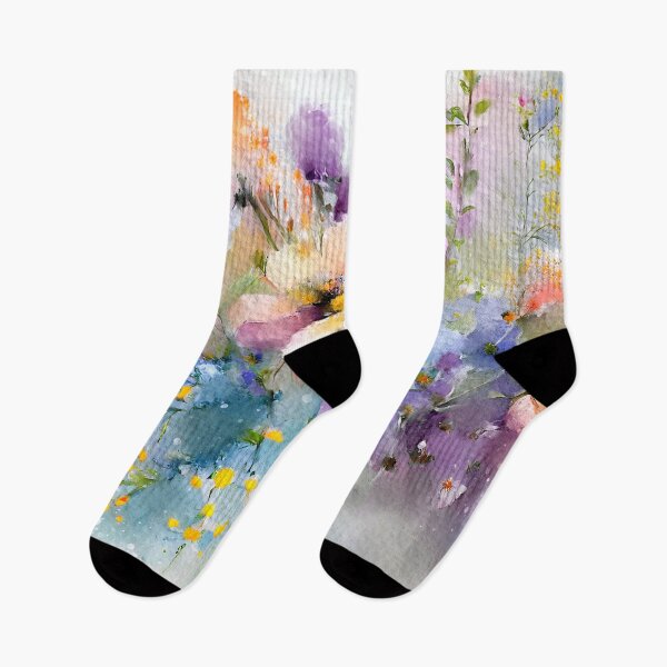 Item preview, Pastel Watercolor-Style Wildflowers Impressionist-Inspired Digital Art designed and sold by DEC02.