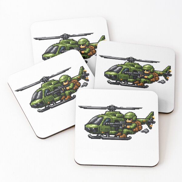 Item preview, Pixelated Assault Helicopter: 8-Bit Mission designed and sold by NextNoob485.