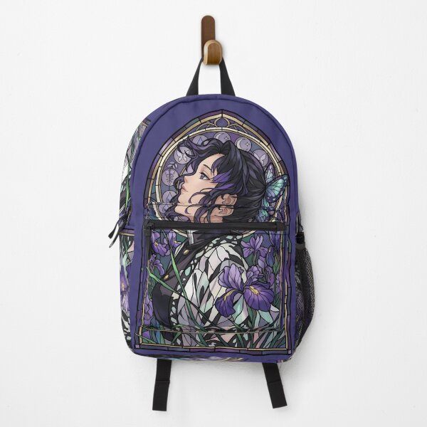 Item preview, Shinobu Kocho Demon Slayer Iris Butterfly Stained Glass designed and sold by mildaclairmo.