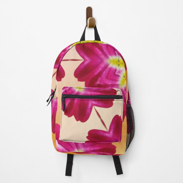 Item preview, Pink Floral Star Kaleidoscope on Warm Gradient – Sunset Pattern designed and sold by SilentBloomLab.