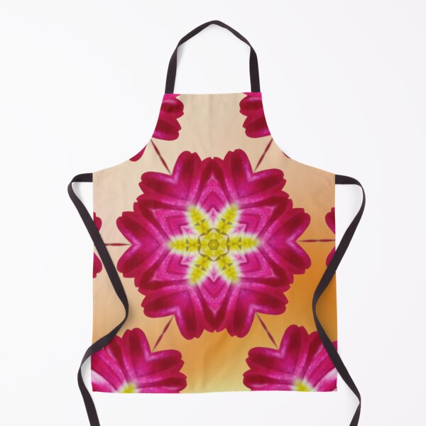 Aperçu de l'œuvre Pink Floral Star Kaleidoscope on Warm Gradient – Sunset Pattern créée et vendue par SilentBloomLab.