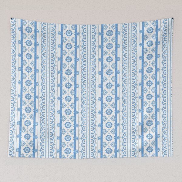 Item preview, Orion Garden - Aegean Summer - blue white designed and sold by Stephanie Fiona Design.