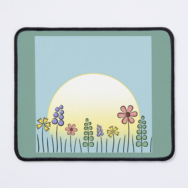 Item preview, Floral Sun Blue Sky Stickers Prints Posters Wall Art Magnet Home Coffee Cup Decoration TShirt Stationary Notebook Magnet Hat Kitchen Work School Office Redbubble Shop designed and sold by Saritas Boutique Shop.
