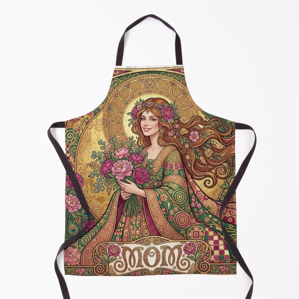 Item preview, Art Nouveau Mother with Golden Florals designed and sold by Common-Standard.