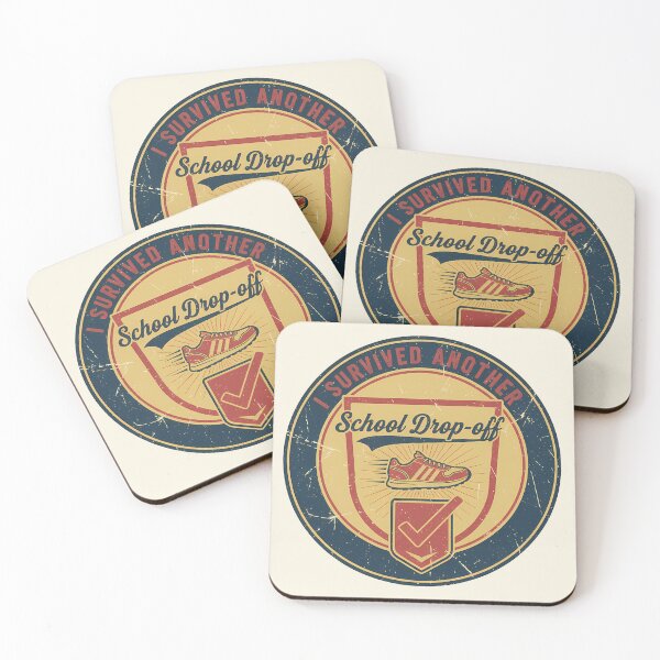 Item preview, Survived School Drop-Off Badge Design designed and sold by Teeny Quities.