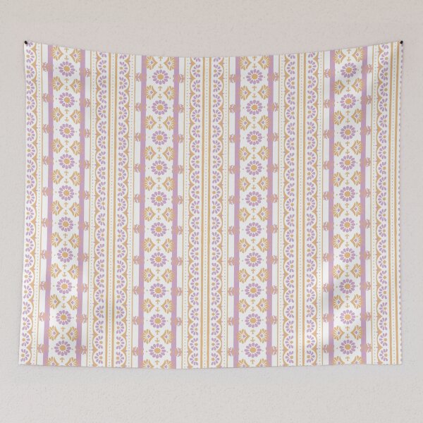 Item preview, Orion Garden - Aegean Summer - pink yellow white designed and sold by Stephanie Fiona Design.