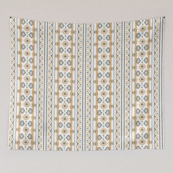 Item preview, Orion Garden - Aegean Summer - green yellow white designed and sold by Stephanie Fiona Design.
